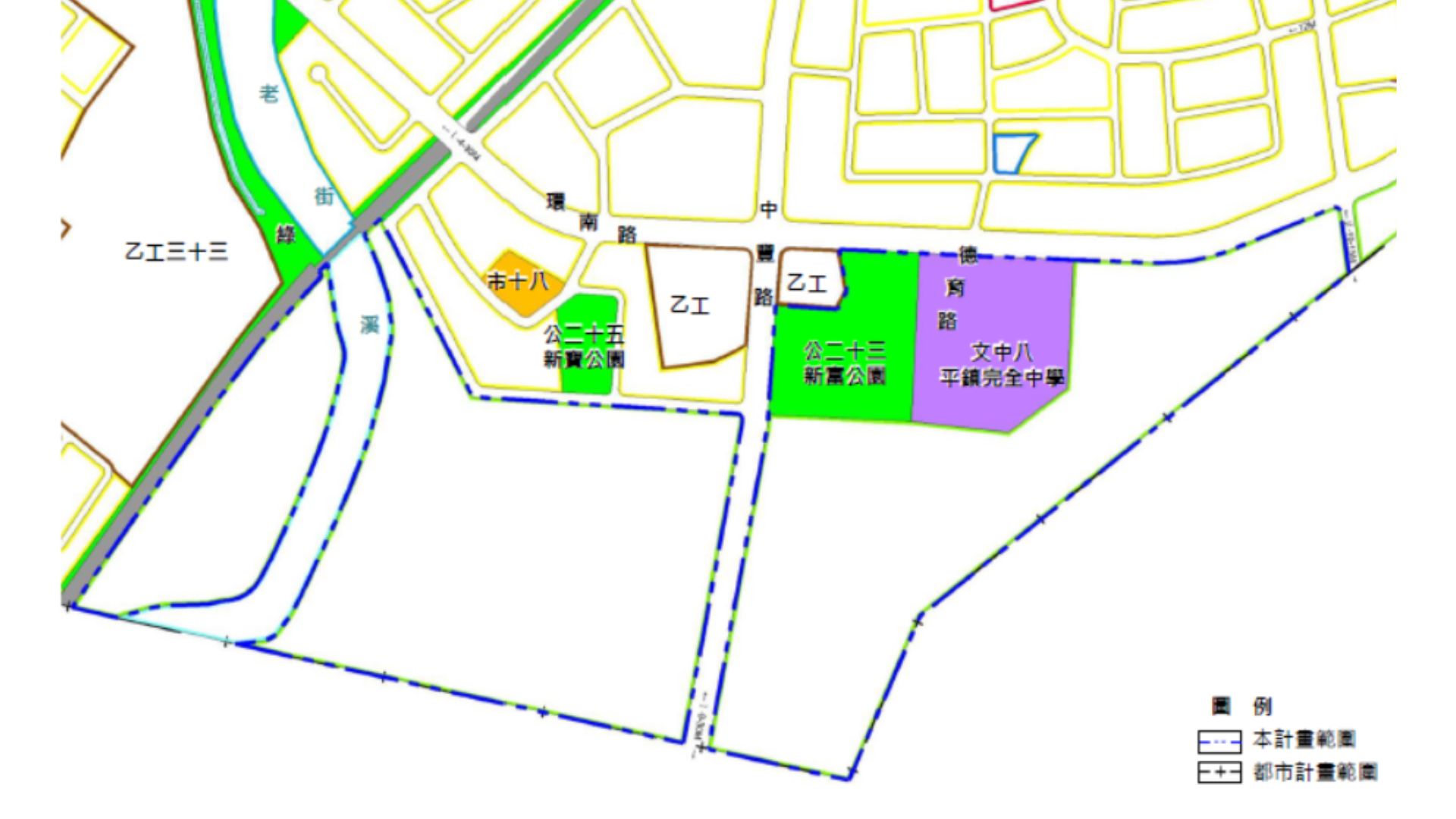 本計畫細部計畫範圍