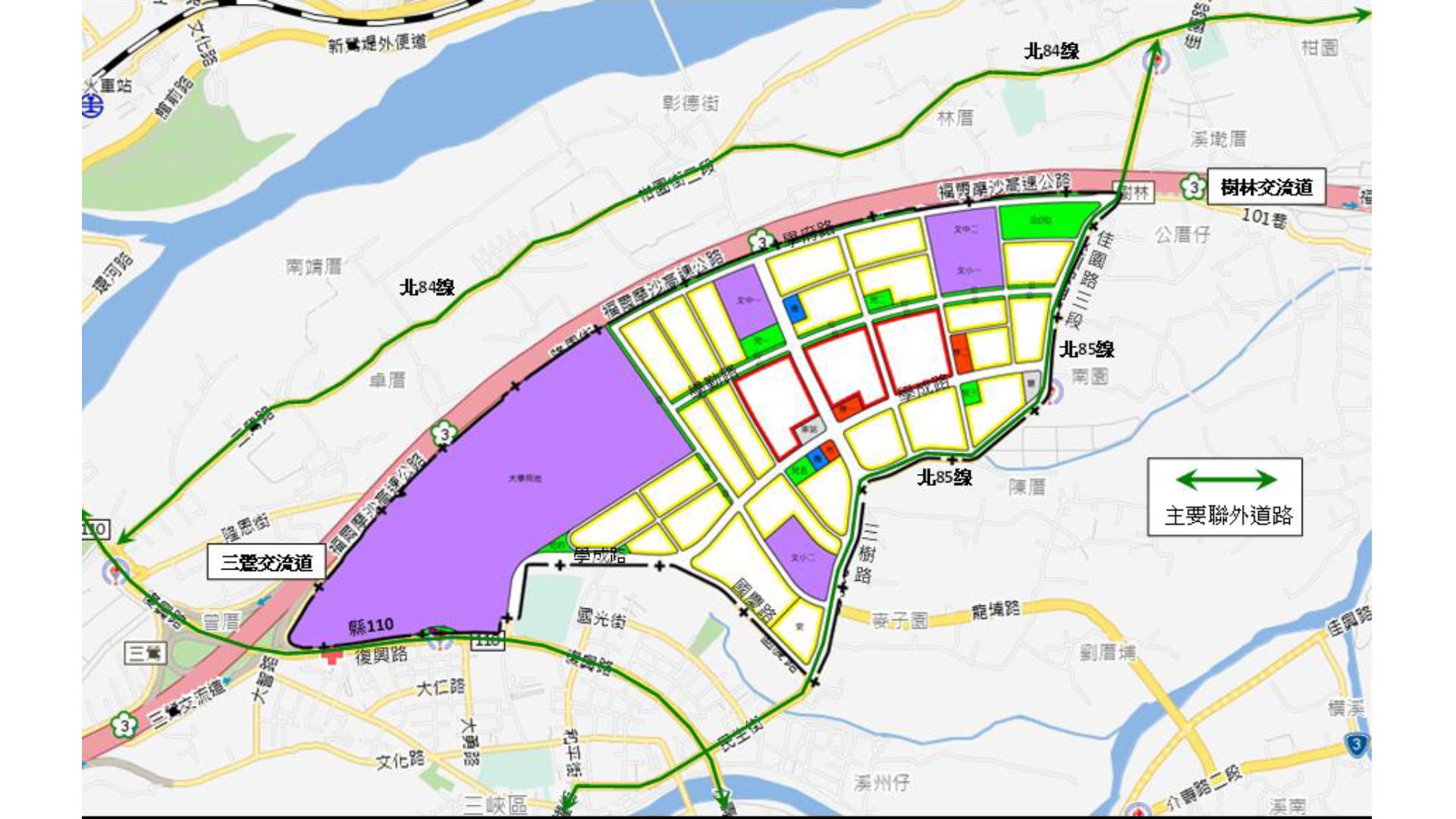 道路系統示意