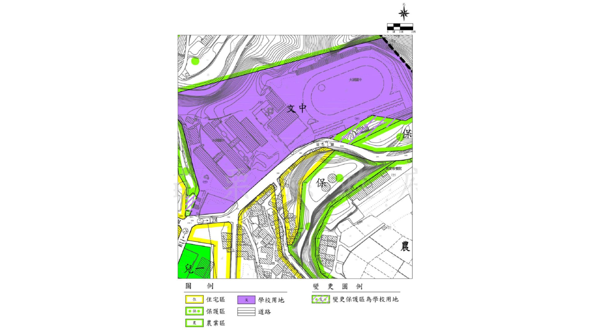 變更大湖都市計畫(第三次通盤檢討)(第二階段)(變二案)變更內