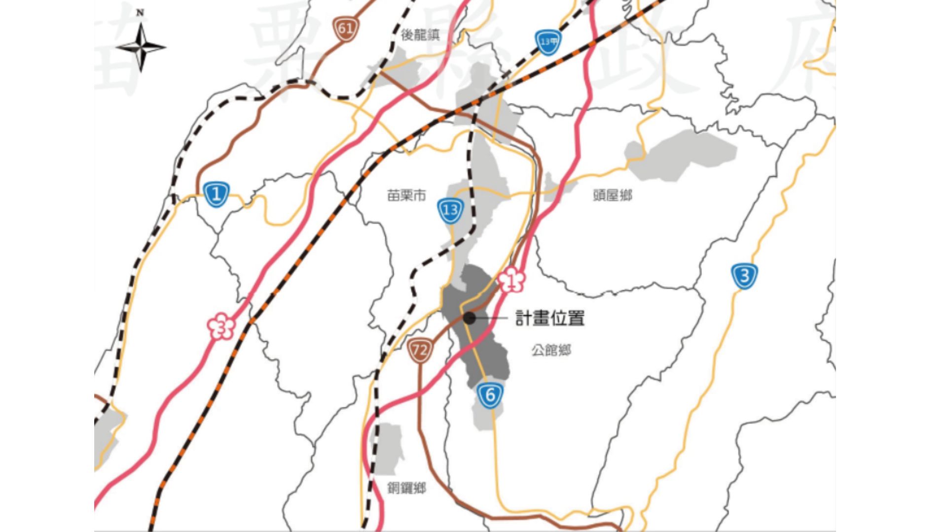 周邊區域交通系統示意