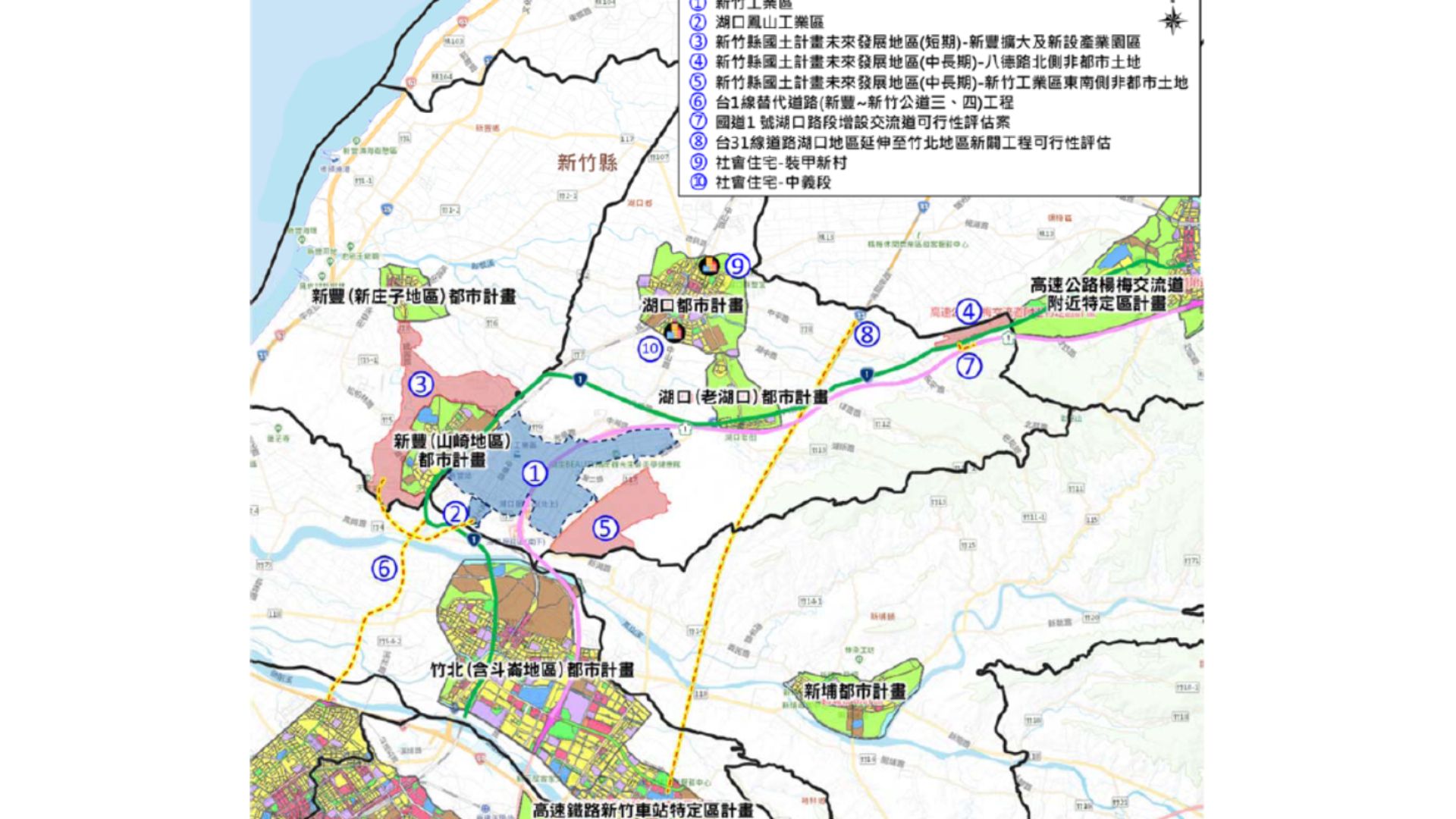 重大建設計畫位置示意