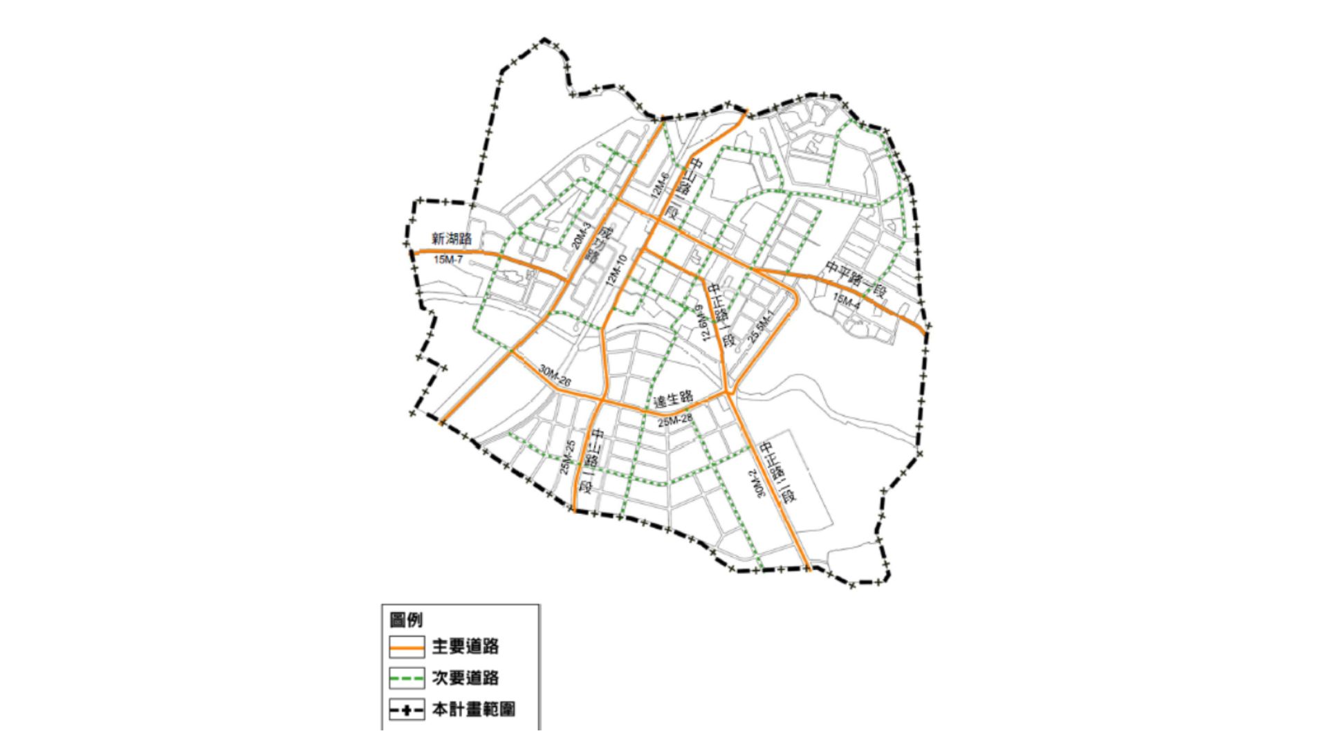 計畫變更後道路系統