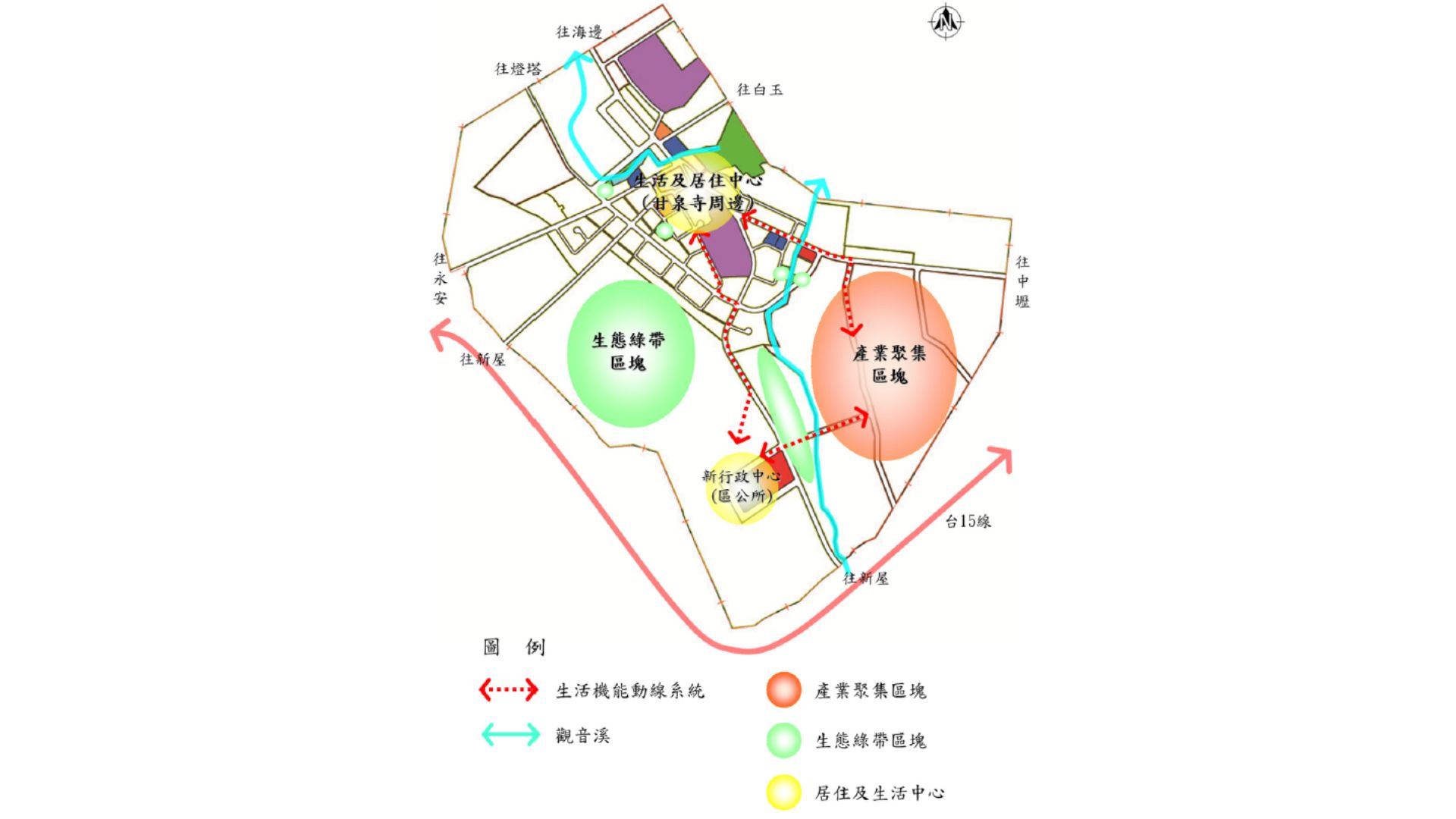 計畫區發展構想示意圖