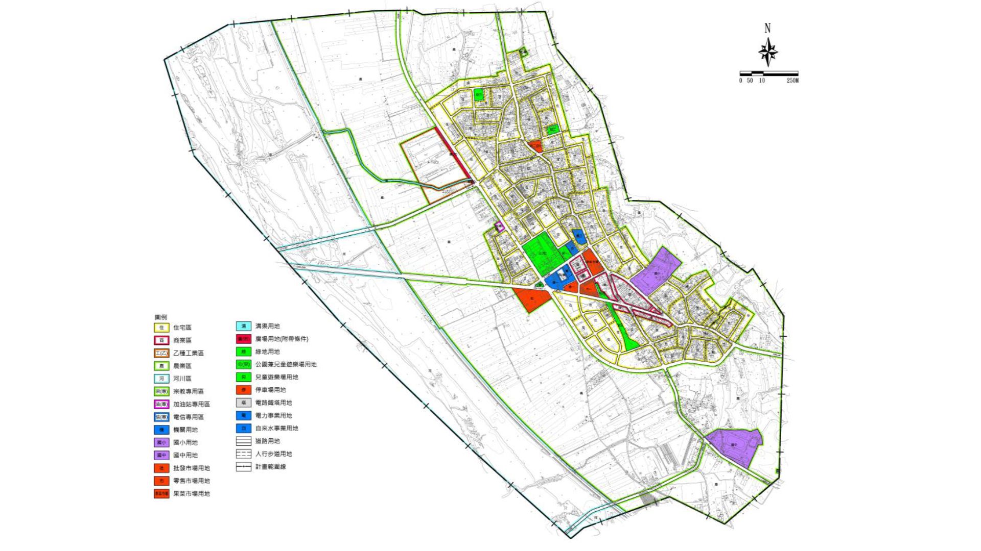 大內都市計畫現行計畫