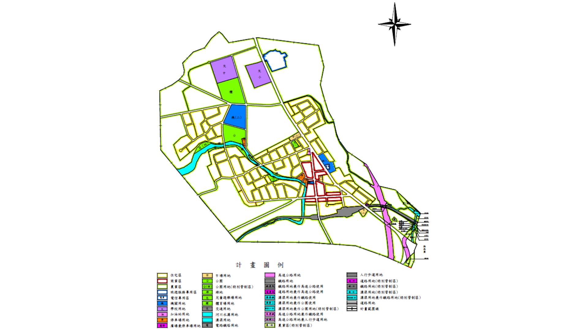 名間都市計畫範圍示意圖