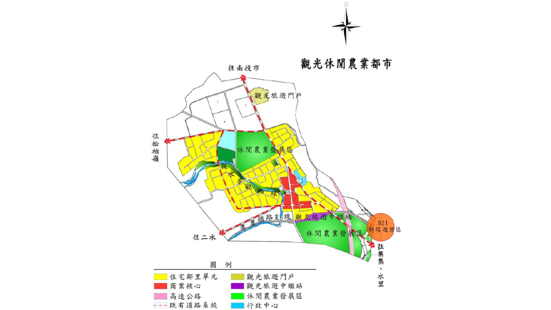 都市發展構想示意圖