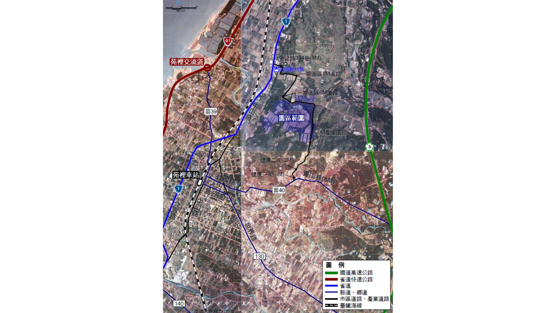 現況交通系統示意圖