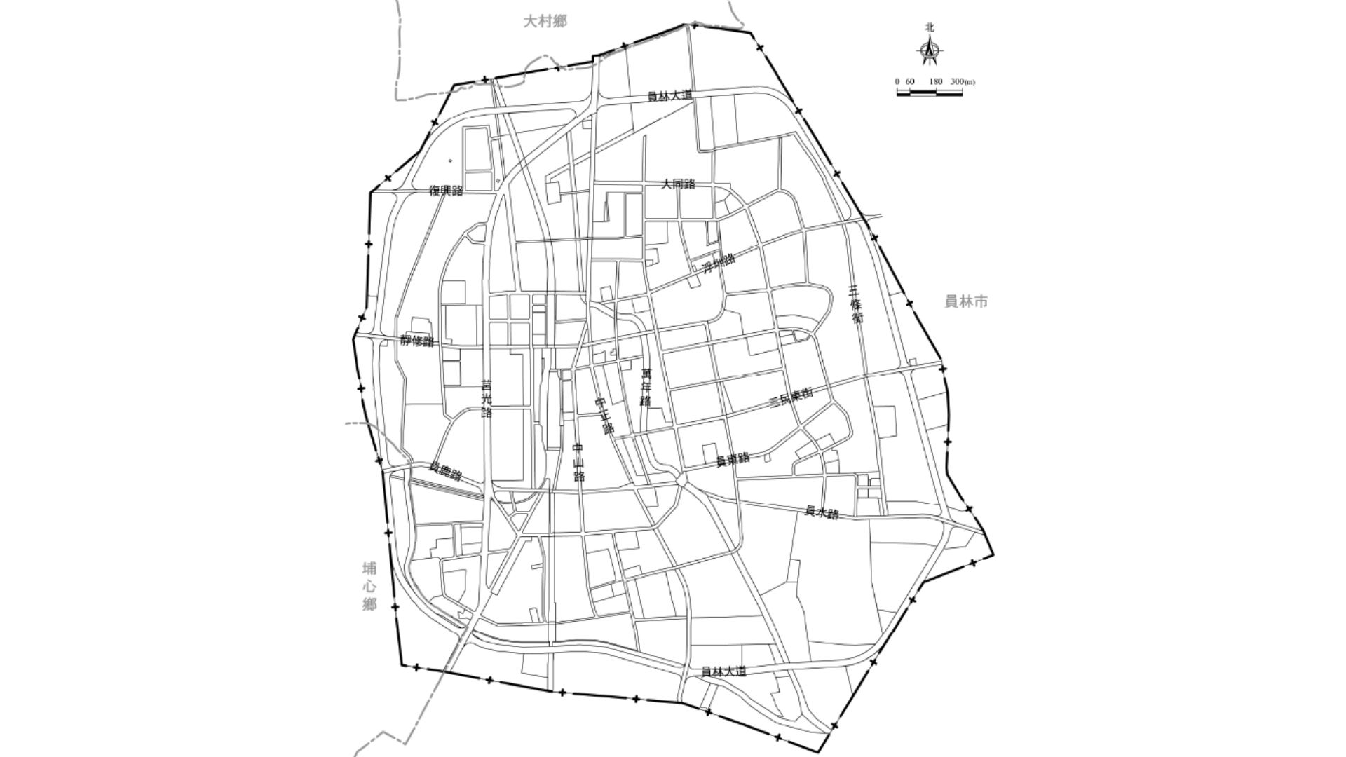 通盤檢討範圍示意圖