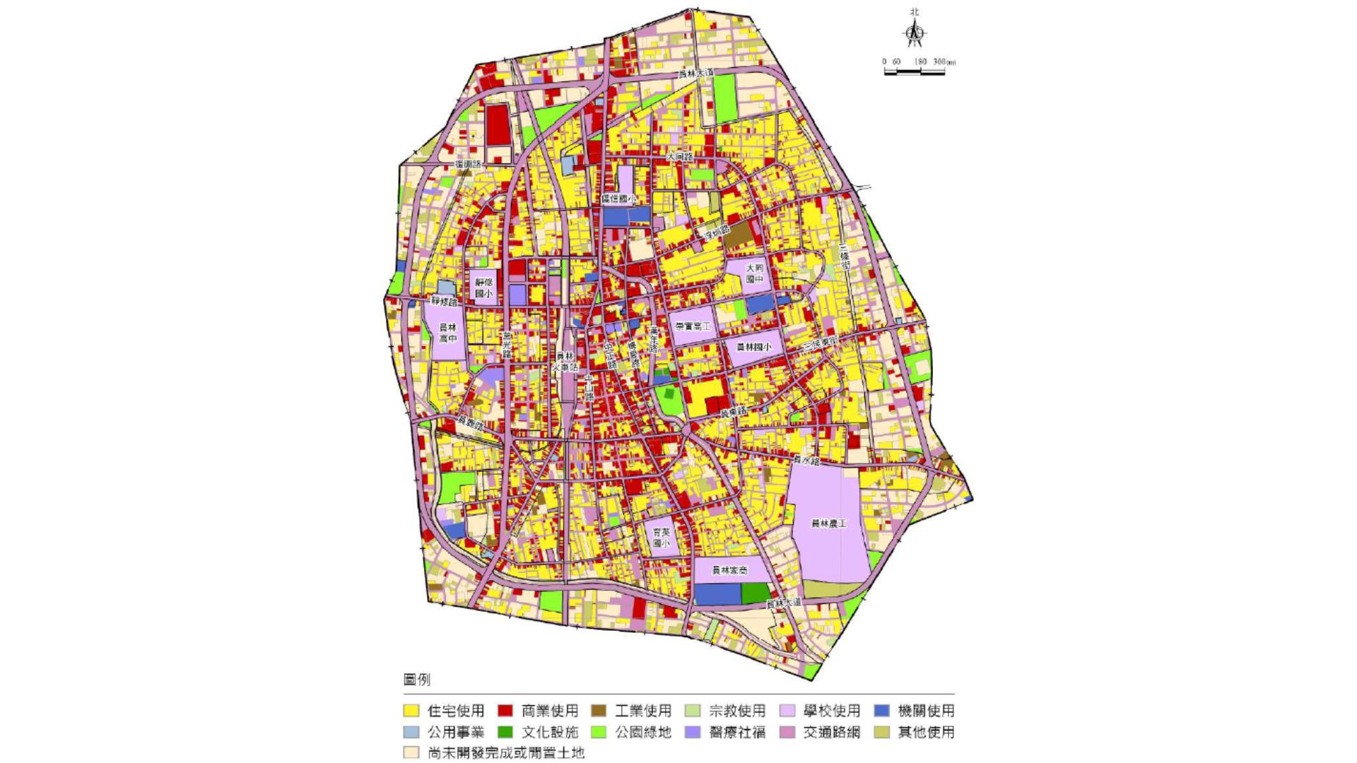 土地使用示意圖