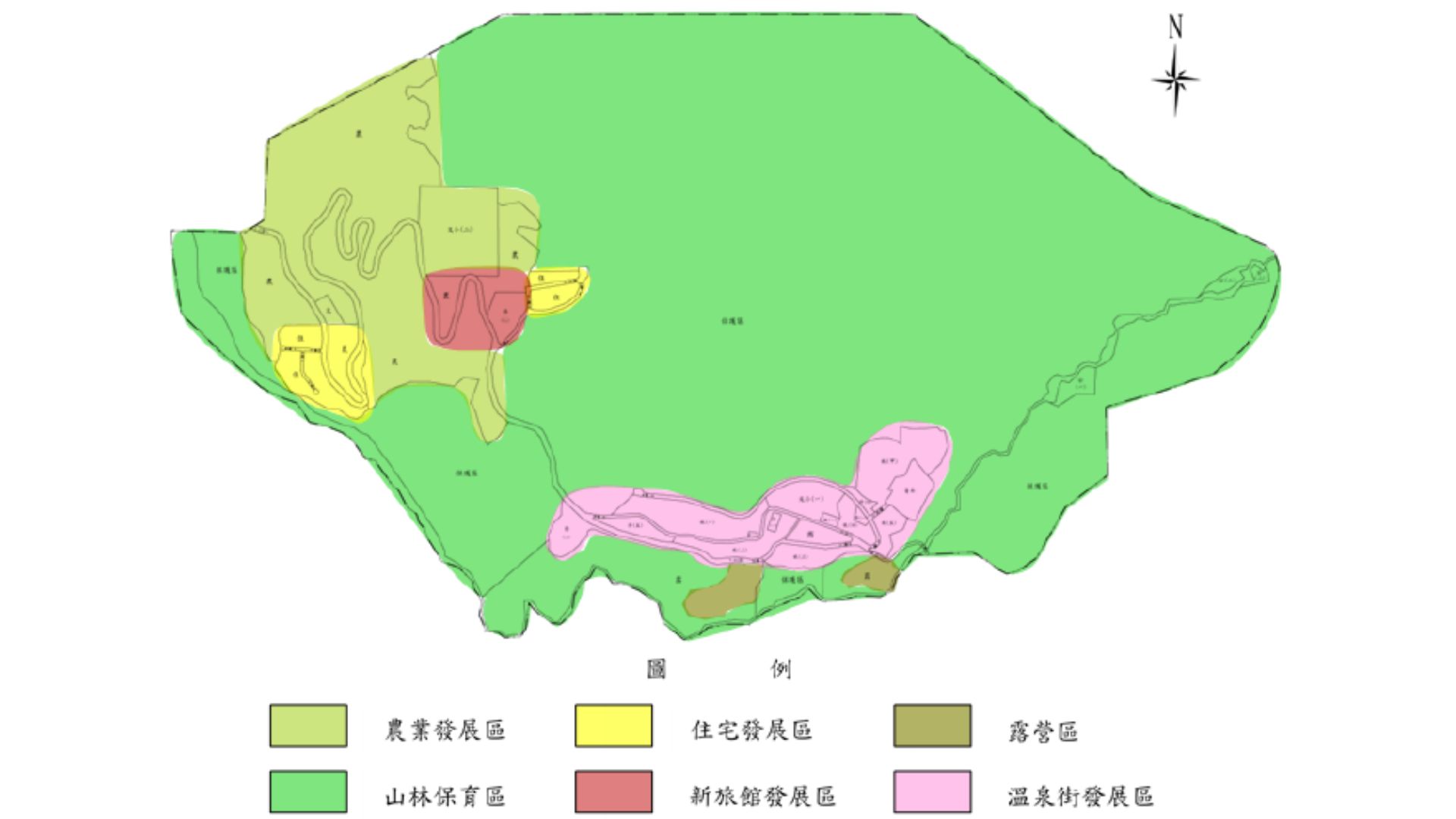 分區發展構想示意圖