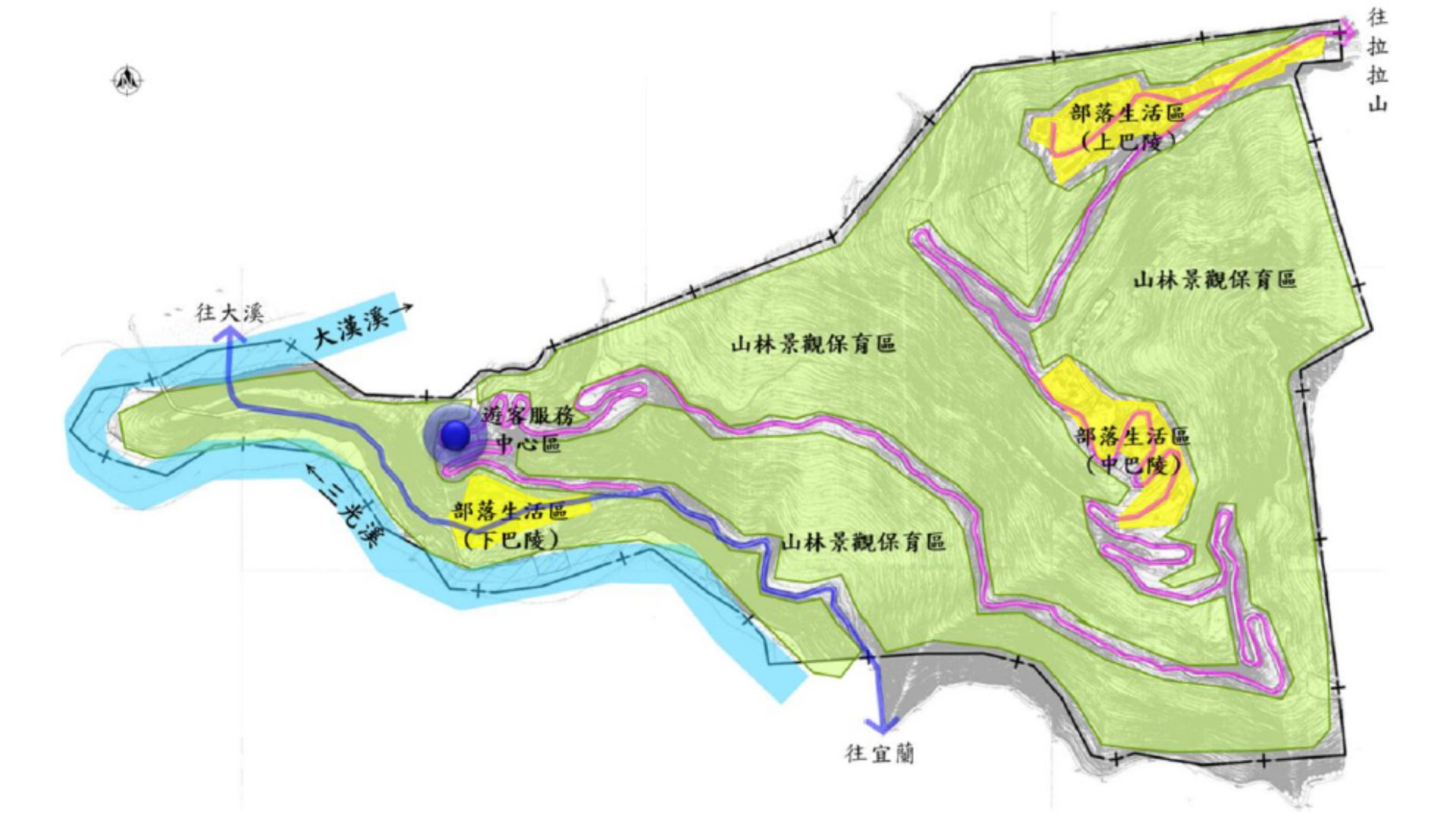 計畫區空間發展構想示意圖