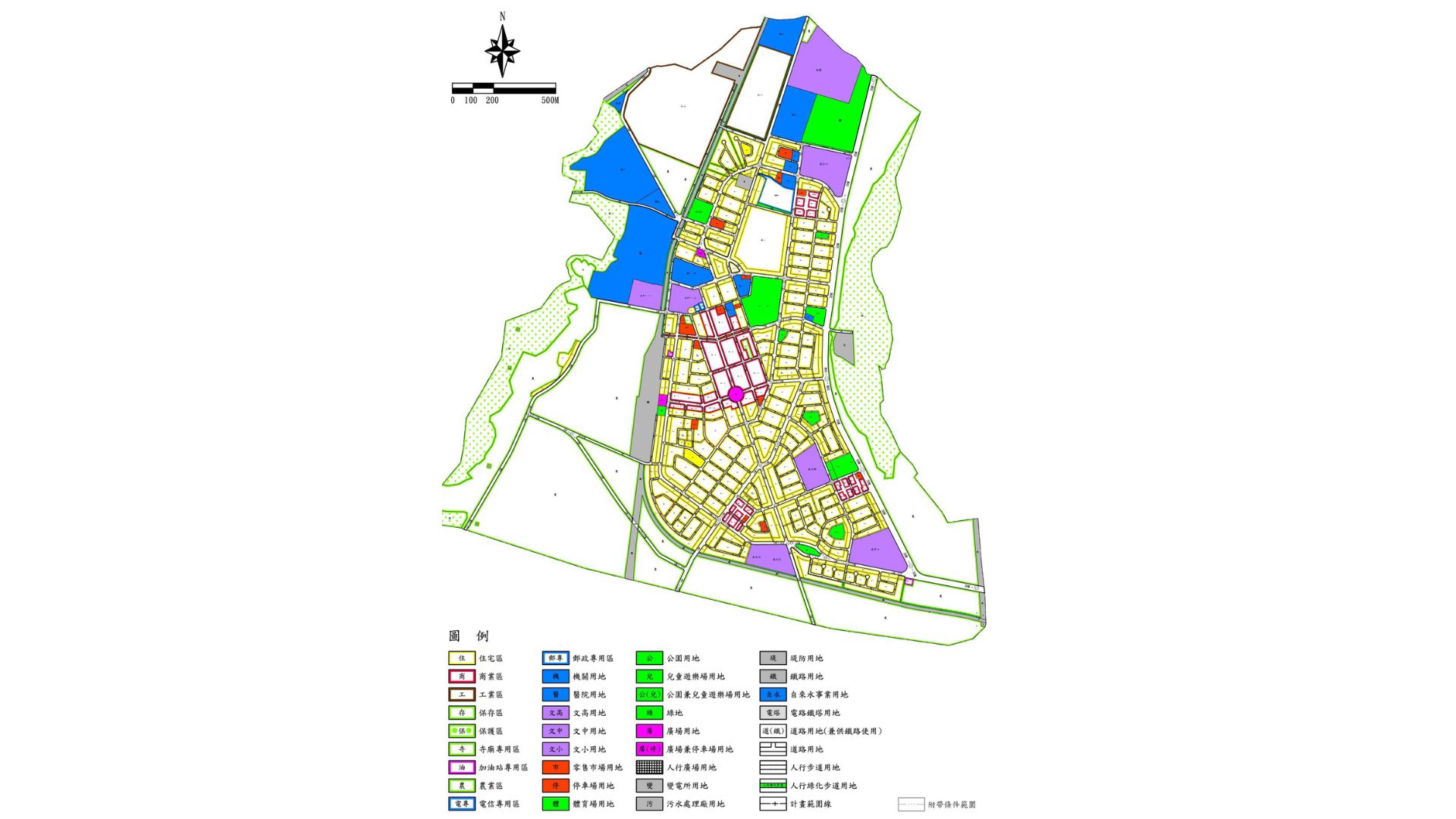 變更玉里都市計畫(都市計畫圖重製專案通盤檢討)案變更位置