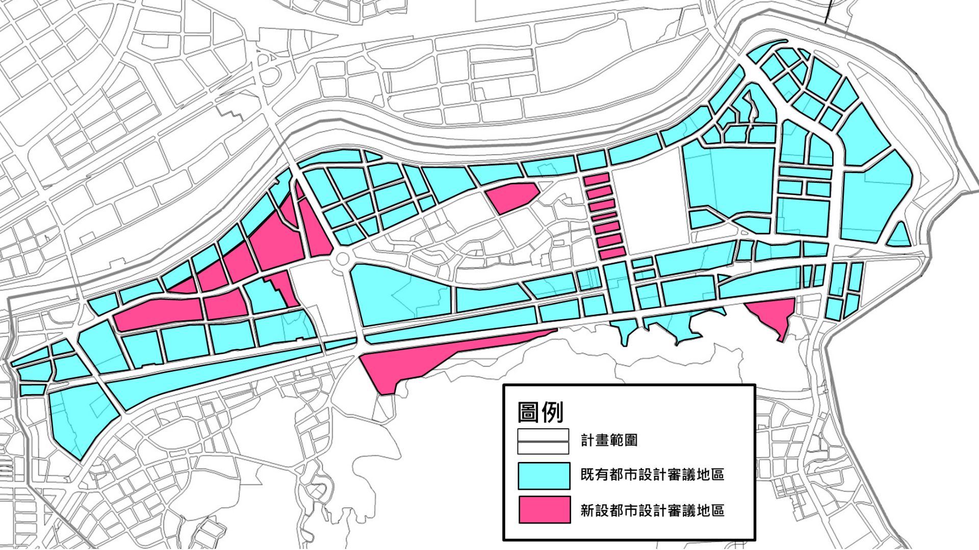 南港區實施都市設計審議範圍