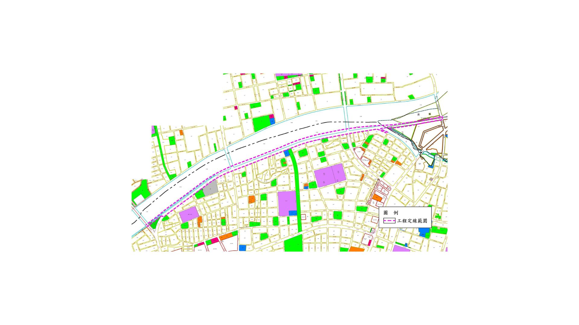 北外環道路第四期工程定線範圍