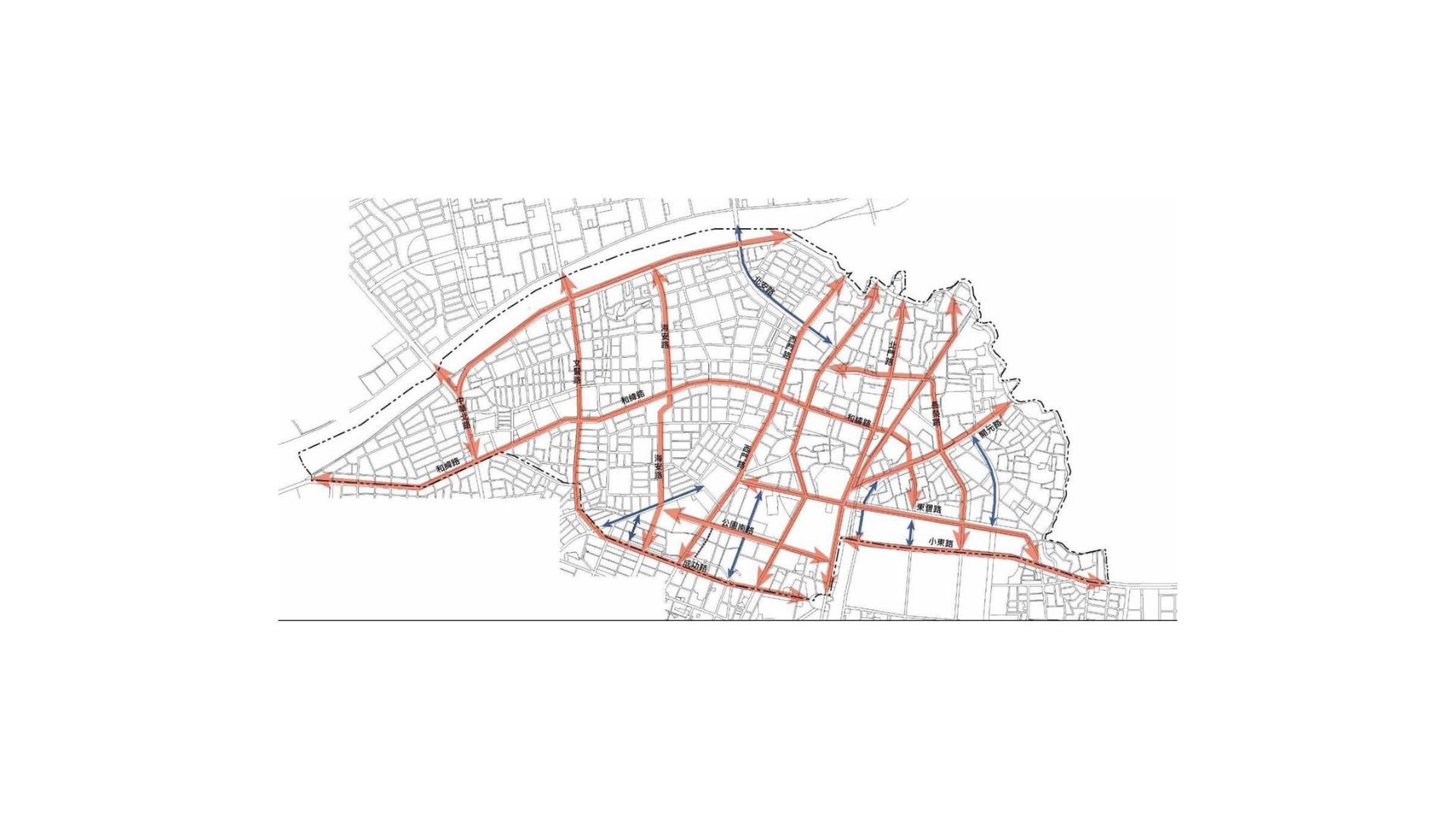 現行北區都市計畫道路系統