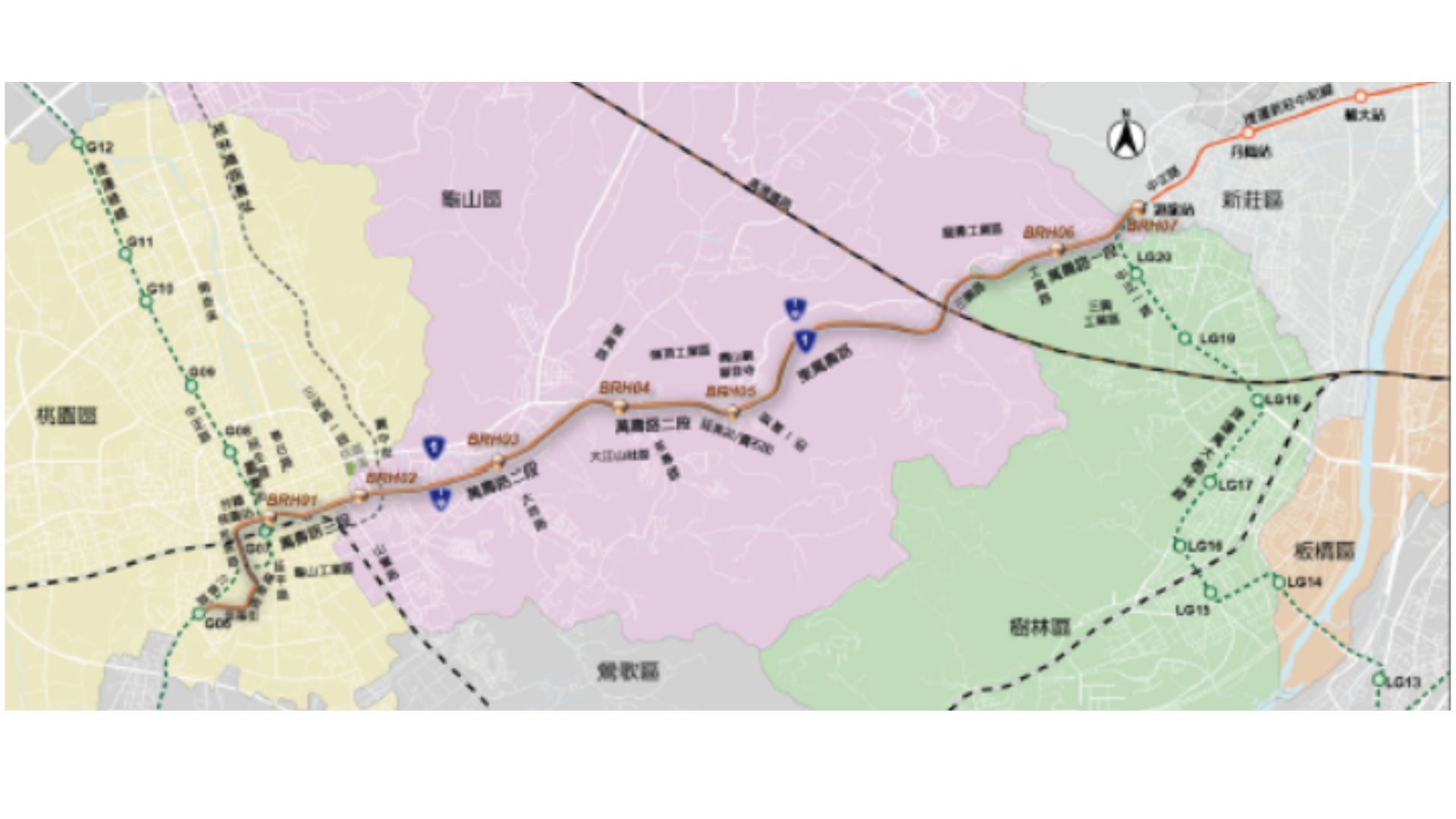 桃園都會區大眾捷運系統棕線(桃園-龜山-迴龍段)綜合規劃