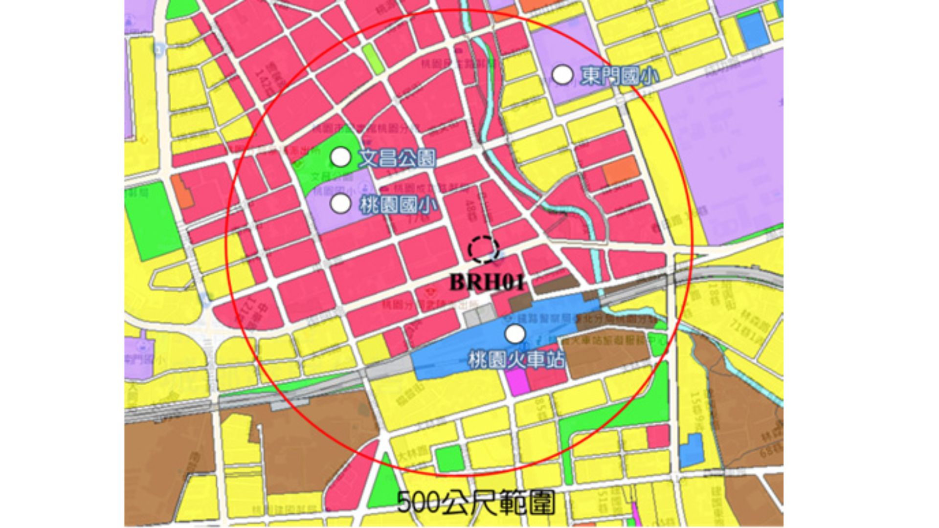 BRH01半徑500公尺範圍