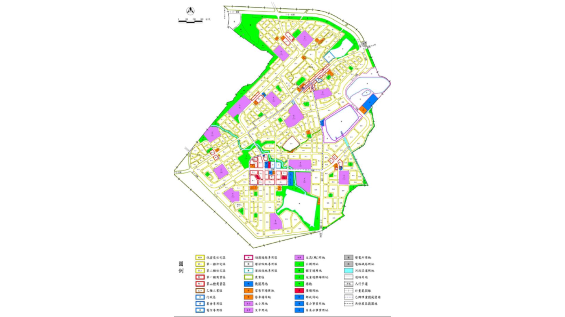 觀音(草漯地區)都市計畫(第二次通盤檢討)示意