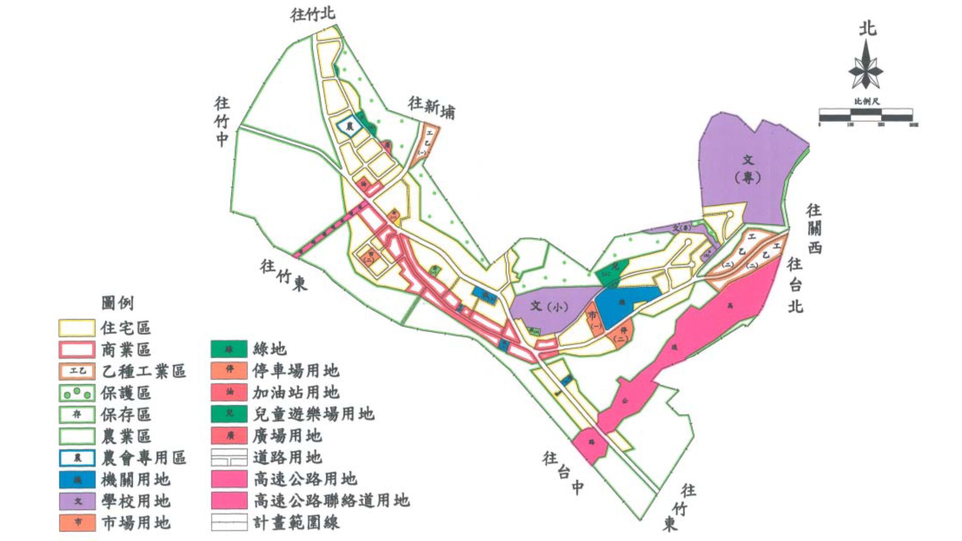 原芎林都市計畫示意圖