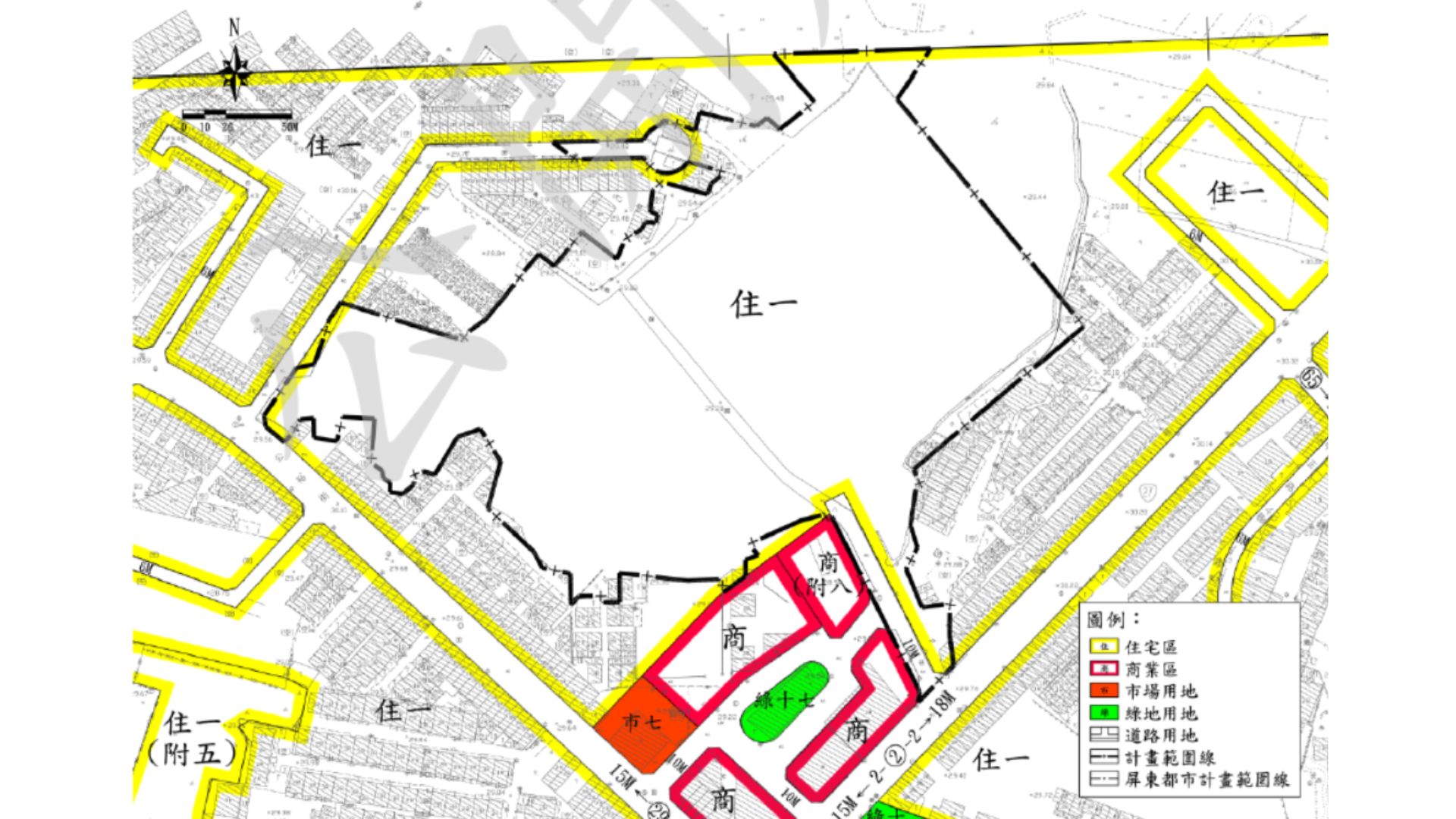 計畫範圍及周邊土地使用
