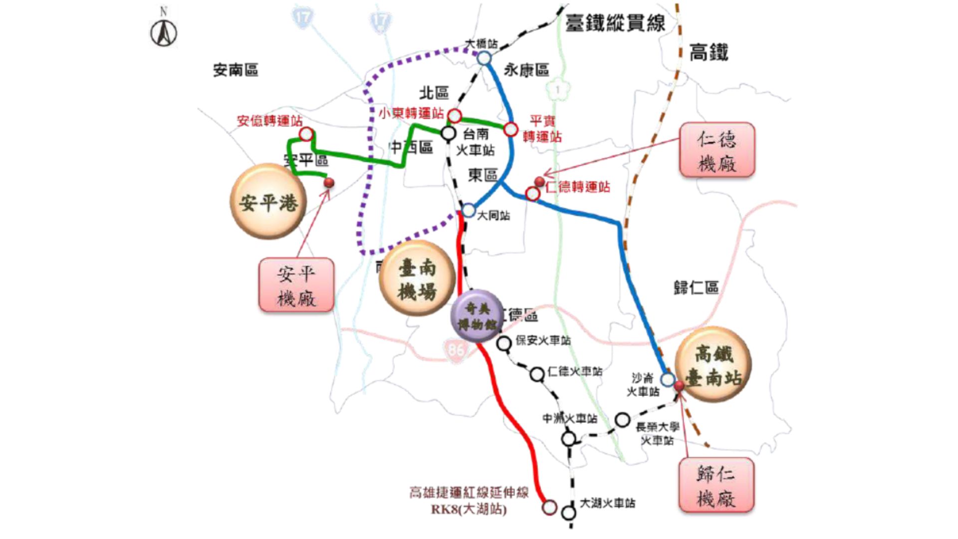 臺南市先進公共運輸系統優先路網