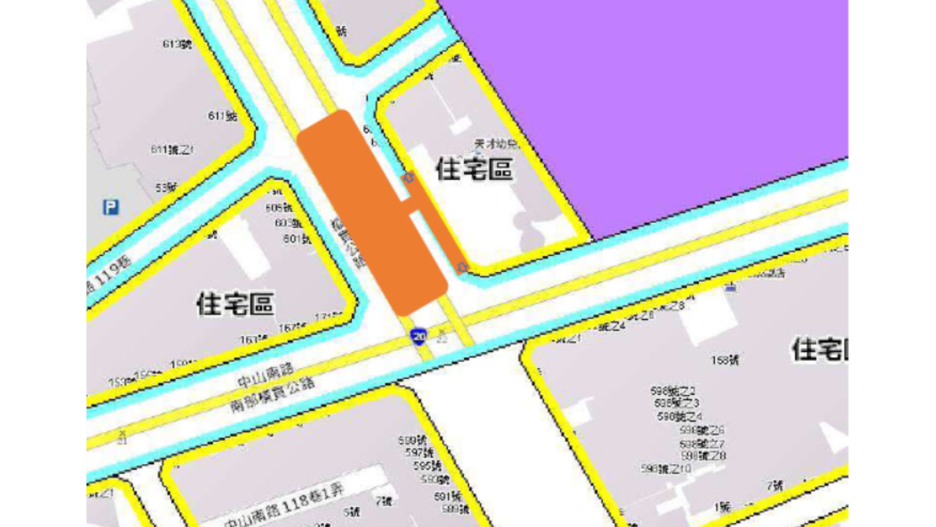 B2-中山南路站站預定位置